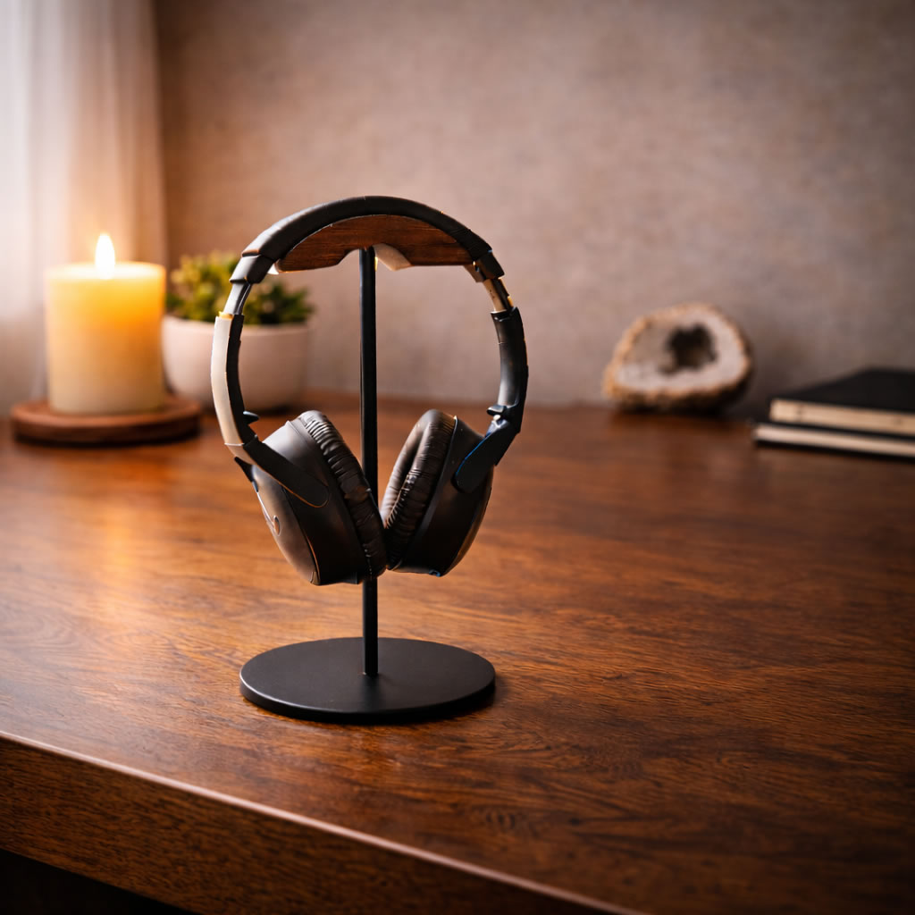 Angst loslaten – meer rust en vertrouwen met mp3 Koptelefoon in rustige warme setting – angst loslaten en innerlijke rust